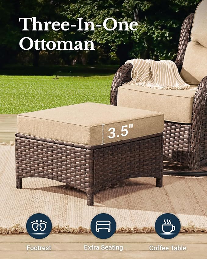HILLGA Luxury High Back Patio Furniture Set - Image 8