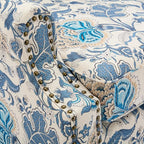 Pia Ricco Set of 2 Floral Accent Chairs, High Back Upholstered Armchairs - Image 5