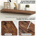 Fun Memories Floating Shelves for Wall, 24 Inch Floating Shelf for Home Decor - Image 4