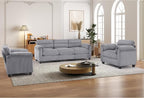 HAOMARKETS Corduroy Sofa Set, Upholstered Armchair Set of 2 and 3-Seater Sofa - Image 6