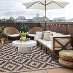 SAND MINE Reversible Mats, Plastic Straw Rug, Modern Area Rug, Large Floor Mat - Image 5