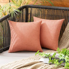 MIULEE Pack of 2 Decorative Outdoor Solid Waterproof Throw Pillow Covers Spring by MIULEE