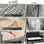 ovios 5 Pieces Patio Furniture Set, Outdoor Wicker Sofa Couch - Image 9