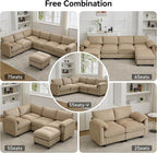 87'' U-Shaped Sectional Sofa - Image 7