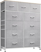 WLIVE Tall Dresser for Bedroom, Fabric Dressers Storage Tower, Dresser & Chest by WLIVE