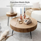 2-Piece Boho Farmhouse Nesting Table - Image 3