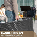 Devoko Patio Chaise Lounge Sets Outdoor Rattan Adjustable Back 3 Pieces - Image 4