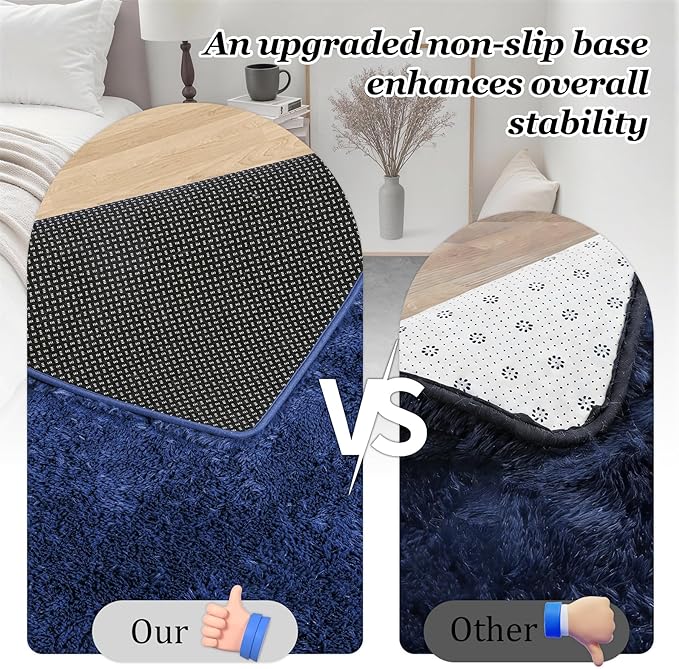 8x10 Area Rugs for Living Room Bedroom: Ultra Soft Fluffy Shag Rug Upgrade - Image 6