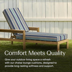 Honeycomb Outdoor Chaise Lounge Cushion - Image 3