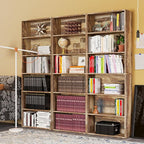 IRONCK Bookshelves and Bookcases Floor Standing 6 Tiers Display Storage Shelves - Image 2