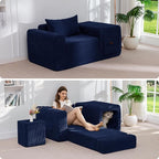 MAXYOYO Folding Sofa Couch, Convertible Floor Sofa by MAXYOYO