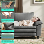 LINSY HOME Modular Sectional Sofa, 5-Seat Corduroy Modern Cloud Couch - Image 5