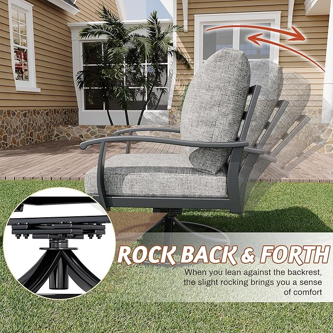HOMREST 9 PCS Outdoor Patio Furniture Set - Image 3