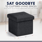 Ornavo Home Small Storage Ottoman, - Image 2
