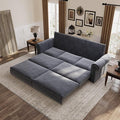 93.7" King Pull Out Sofa Bed, 3 in 1 Convertible Sleeper Sofa Couch 3-Seater by LITVZ