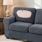 SUBRTEX 5 Piece Stretch Loveseat Slipcover, Couch Cover - Image 7