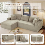 96" Sectional Couches for Living Room Cloud Couch Sofa - Image 6