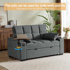 Auvsoce 65'' Chaise Lounge Chair Indoor, 3-in-1 Convertible Sofa Bed - Image 5