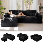MAXYOYO 104" L Shaped Modular Sectional Sofa by MAXYOYO