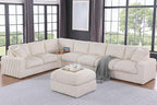 Ball & Cast 146" Oversized Modular Sectional Sofa, Large Corduroy Upholstered by BallCast