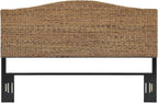 Crosley Furniture Serena Handwoven Natural Fiber Rattan Bed Headboard, Banana by CrosleyFurniture
