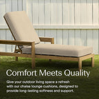 Honeycomb Outdoor Chaise Lounge Cushion - Image 3