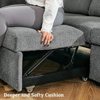 Belffin Modular Sectional Sleeper Sofa - Image 6