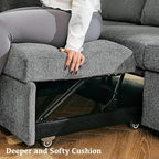 Belffin Modular Sectional Sleeper Sofa - Image 6