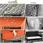 ovios 9 Pieces Patio Furniture Set, Outdoor Wicker Sofa Couch - Image 8