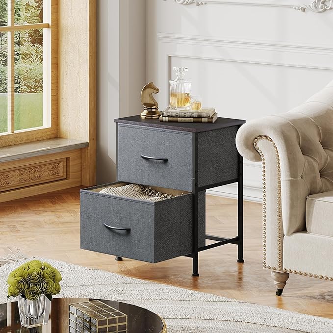 WLIVE Night Stand Set 2, Dresser and Nightstand Sets, Small Dresser - Image 7