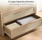 SICOTAS Larger Armoire Wardrobe Closet, Boho Armoire Clothes Organizer - Image 5