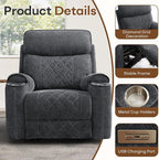 HAOMARKETS Power Oversized Reclining Sofa Couch Set of 2 - Image 4