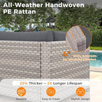 10-Seat Modern Patio Furniture Set - Image 4