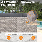8-Seat Outdoor Wicker Patio Furniture Set - Image 4