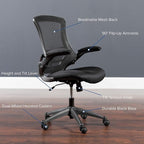 Flash Furniture Kelista Mid-Back Black Mesh Swivel Ergonomic Task Office Chair - Image 6