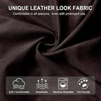 ANARACHON Leather Look Recliner Chair Covers, 4-Pieces Stretch Recliner Cover - Image 4