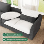 HONBAY Modular Sectional Sofa L Shaped Sectional Couch - Image 6