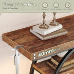 Huuger 47.2 Inch Entryway Table, Industrial Console Sofa Table - Image 5