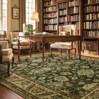 Area Rugs for Living Room, Washable 5x7 Area Rug for Bedroom, Retro Floral - Image 8