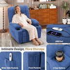 Oversized Swivel Rocker Recliner Chair - Image 8
