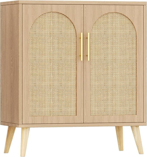 15.7"D Rattan Buffet Sideboard Cabinet by Keehusux
