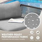 Crestlive Products Outdoor Patio Furniture Set, 6 Seater Modular Oversized - Image 8