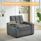 Large Size Convertible Sleeper Chair Futon Sofa Bed, Comfortable thick cushion - Image 8