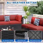 Patio Furniture Sets, 7-Piece Outdoor Patio Furniture - Image 4
