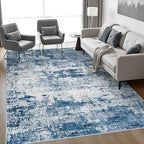 8x10 Area Rug Living Room Rug: Washable Modern Abstract Soft Thin Rug Indoor - Image 3