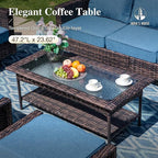 HERA'S HOUSE Patio Furniture Set, High Back Swivel Outdoor Chair - Image 5