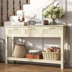ELYKEN Rattan 51.2" Console Table - Image 3