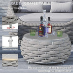 TWT 6-Piece Aluminum Patio Furniture Set, Olefin Rope Modern Outdoor - Image 5