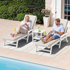 SERWALL Outdoor Chaise Lounge Cushions Set of 2 - Image 2