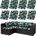 Outdoor Cushion Covers Set, Replacement by SUKAIKEQA
